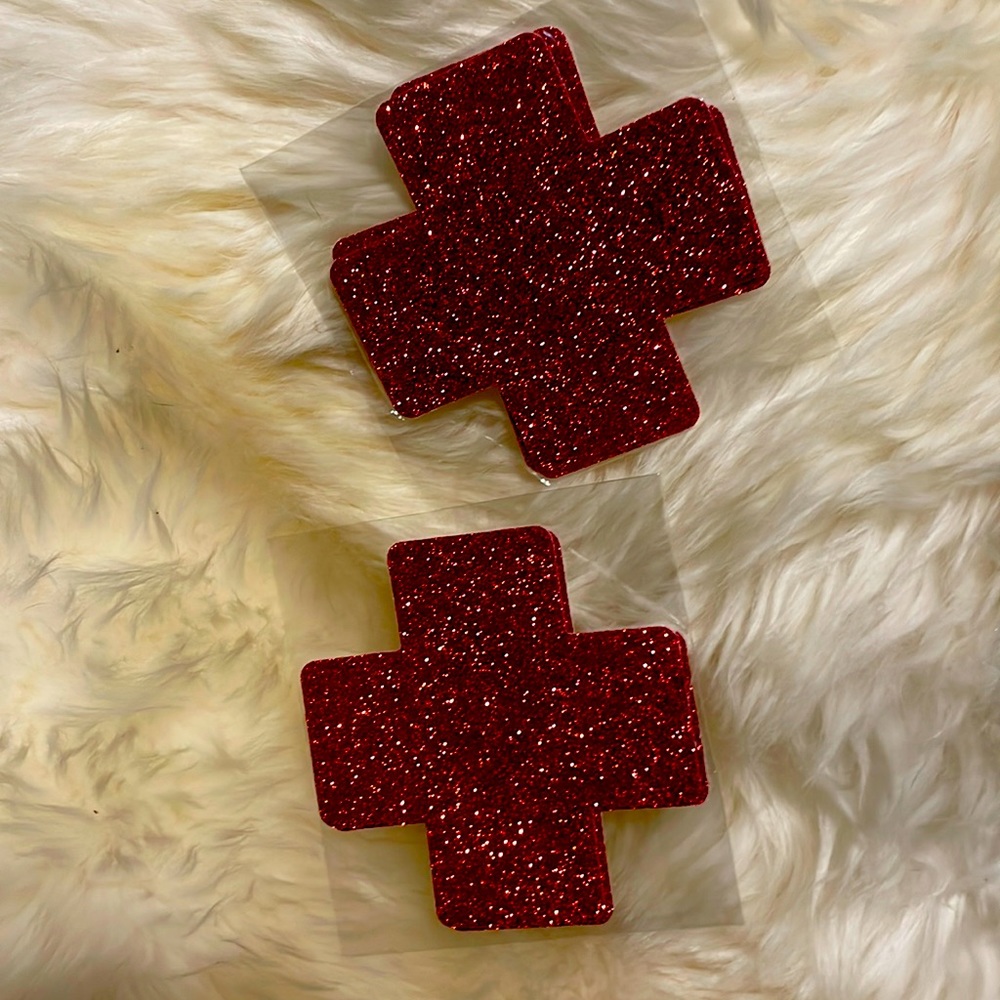 2 sets of red x ❌ Pasties